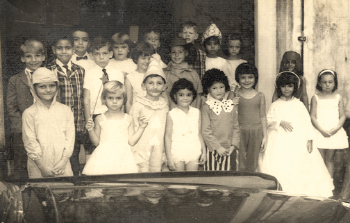 Image of our first students way back in the ‘60s at the second campus on Turret Road